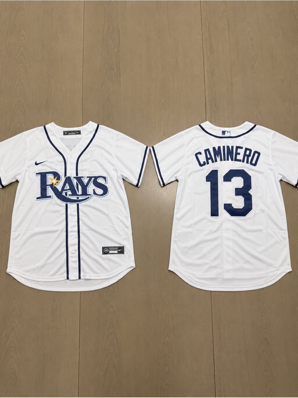 Junior Caminero Rays jerseys